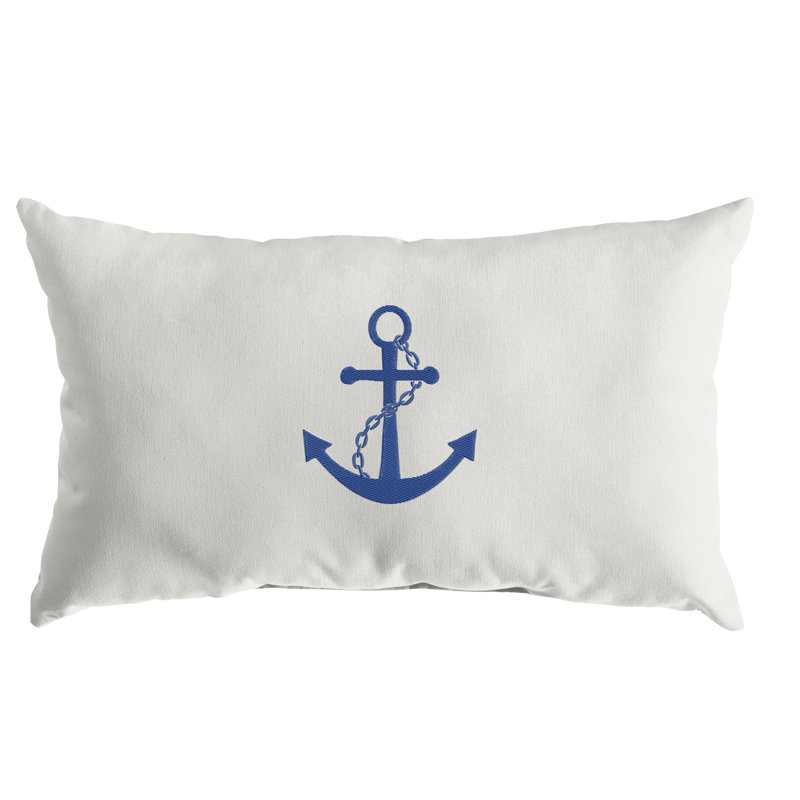  Ancre de coussin brodé lombaire intérieur / extérieur Sunbrella