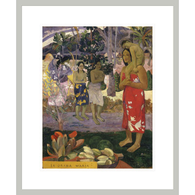 Ia Orana Maria (Hail Mary) par Paul Gauguin - reproduction d'art encadrée