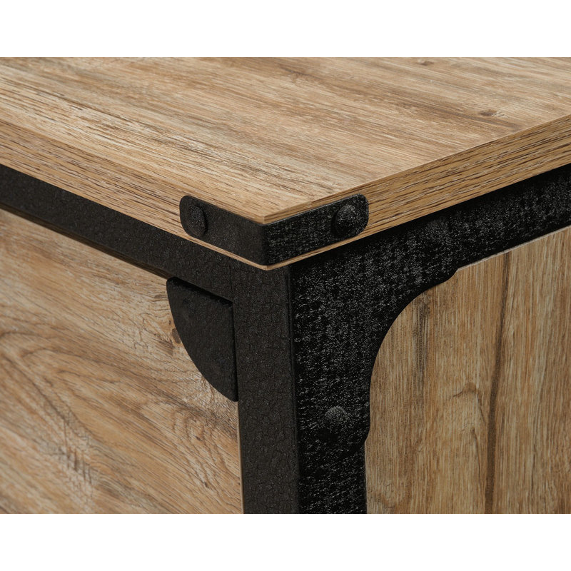 Steel River Milled Mesquite 2-Drawer Mobile File Cabinet with Metal Accents