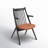 Trier Vegan Leather Spindle Dining Arm Chair