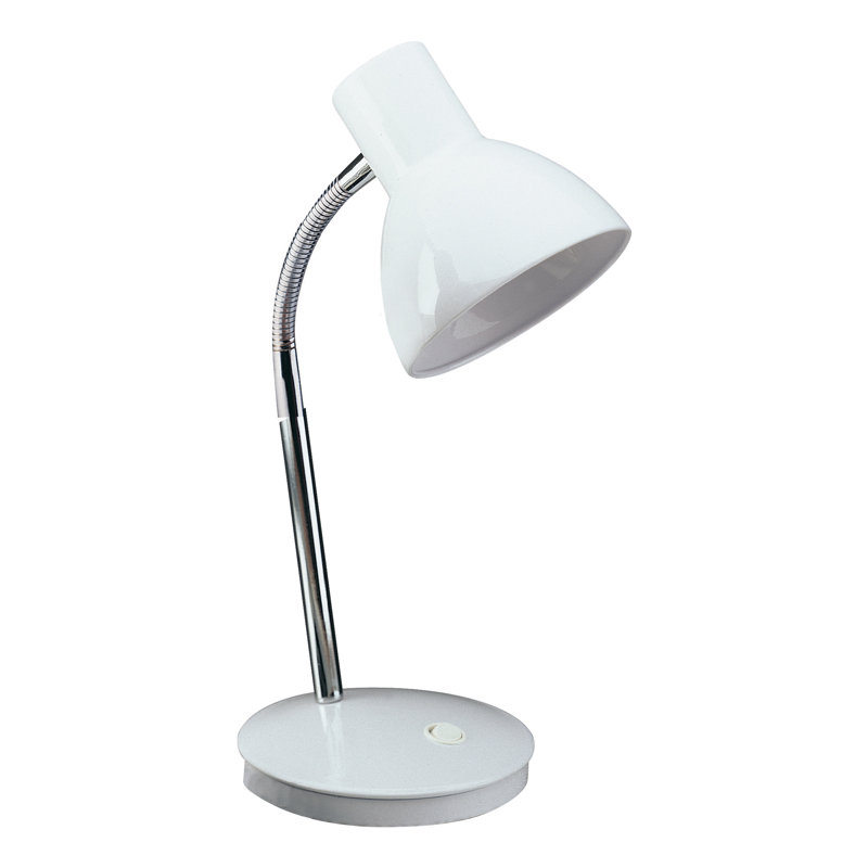 Harvard Metal Desk Lamp, White