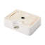 Lavabo de salle de bain vasque rectangulaire en céramique 16 po x 12 po avec robinet et bonde