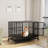 45.7W Rolling Dog Cage With Pull-Out Trays-1958446017