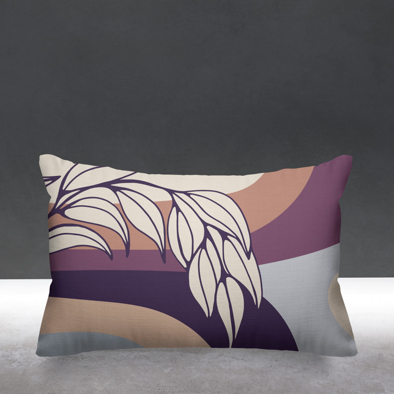 Housse et insert de coussin d'extérieur, Violet