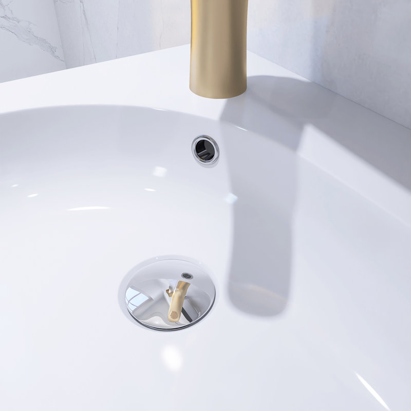 Ensemble de meuble-lavabo simple 30 po avec plateau en résine Elianora