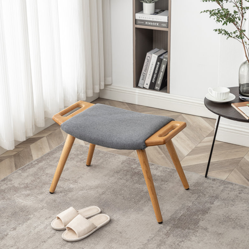 Janaesha Upholstered Ottoman, Gray