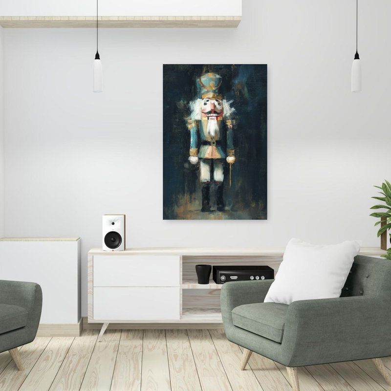 «The Wooden Guardian», art lunaire rétro, H 36 po x l 24 po