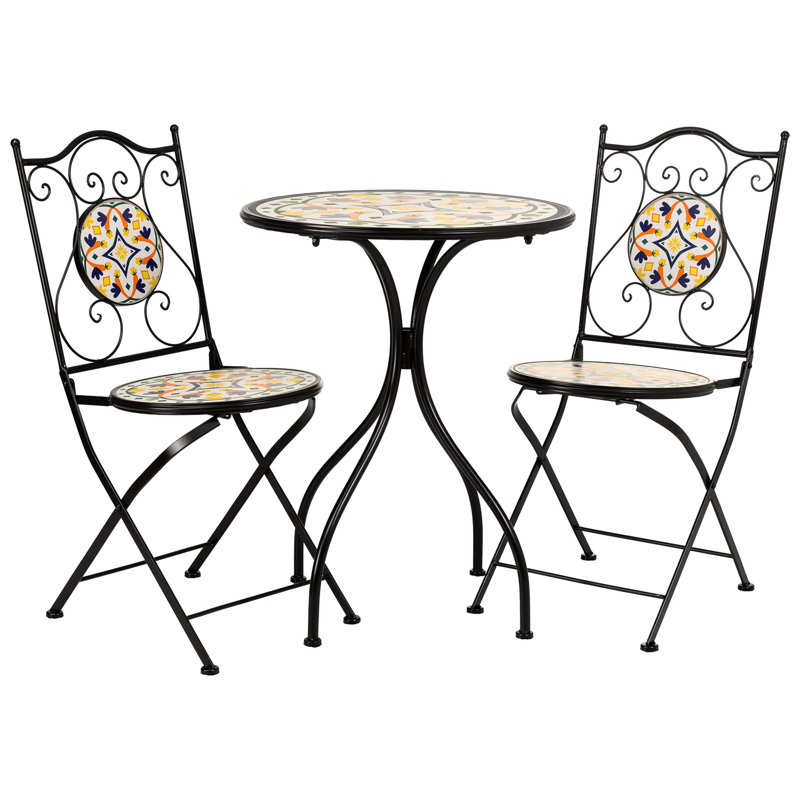 Akur 2 - Person Patio Dining Set with Round Table