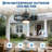 20" Outdoor Caged Ceiling Fan with Light, Plug-In Design, Smart App & Remote Control, 6-Speed Reversible DC Motor