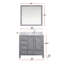 Ensemble de meuble-lavabo, robinet et miroirs, portes et tiroirs 34 po-1707916874