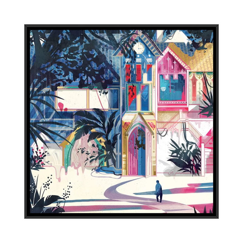 «Rainforest» par Sija Hong - reproduction d'art, Black Framed, Pas de tapis, H 37 po x l 37 po x P 1,5 po