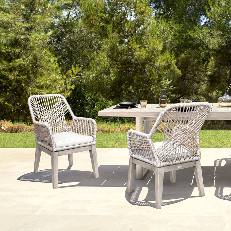 Chaise de patio avec coussin Simonacia