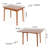 Extendable Solid Rubber Wood Dining Tables (table only, no chairs, complete with top and legs) Modern for Small Kitchen