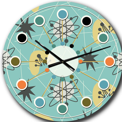 Horloge murale 1950 Mid-Century