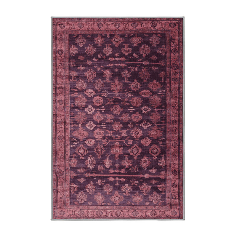 Tapis brun lavable à la machine, Rectangle 4 pi x 6 pi