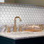 Metro Super 10" x 11-1/2" Hexagon Porcelain Mosaic Floor and Wall Tile