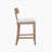 27" Counter Stools Set of 2, Upholstered Counter Height Bar Stools with Solid Rubber Wood Frame, Backrest, Footrest, Armless Barstools for Home Bar, Kitchen Counter-344875829