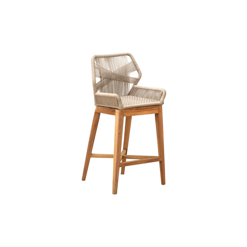 Ensemble de 2 tabourets de bar Beverly, Naturel, 26"