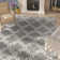 Tapis géométrique gris