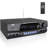 Pyle Wireless Bluetooth Power Amplifier System, 200 Watt Max, Home Theater Audio Stereo Receiver Box With Fm/Usb, Mic In, Rca Inputs, Echo & 2-Band Eq Control, Digital Display Screen - Pt250Ba