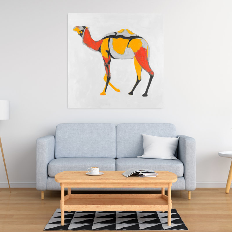 Abstrait dromadaire - reproduction sur toile tendue