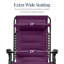  Très grand fauteuil rembourré pliant d'extérieur avec plateau latéral - mauve améthyste-1150604932