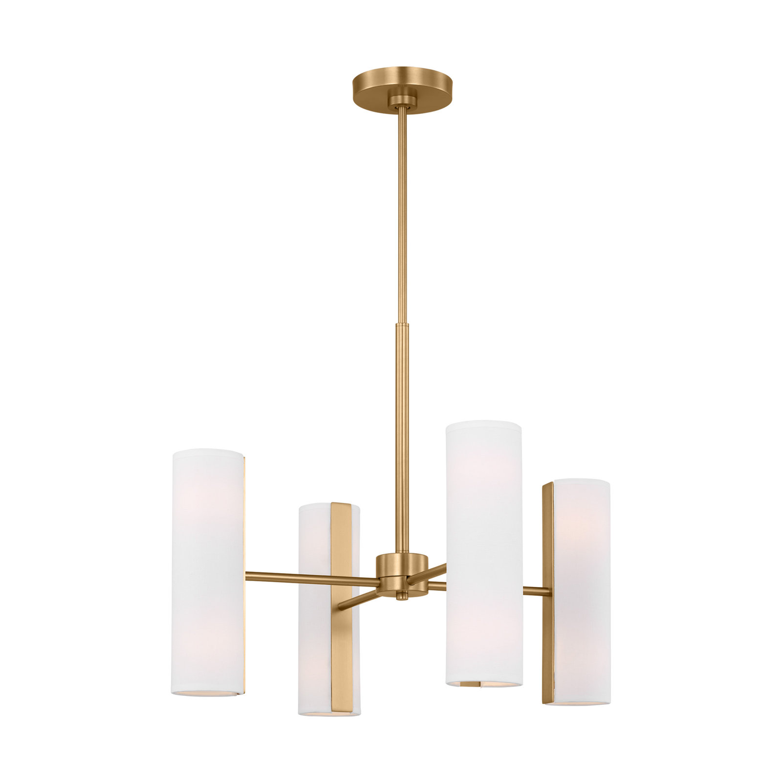 Capalino 8-Light Chandelier, 19.625" H x 24" W x 24" D, Satin Brass