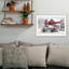 «Trendy Decor 4U Tree Farm Wagon», art mural encadré blanc pour le salon, impression d'art mural pour la maison par Lori Deiter-1663051044