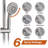 Brushed Nickel 6 Inch Rain Shower Head With Handheld Shower Head Bathroom Rain Shower System