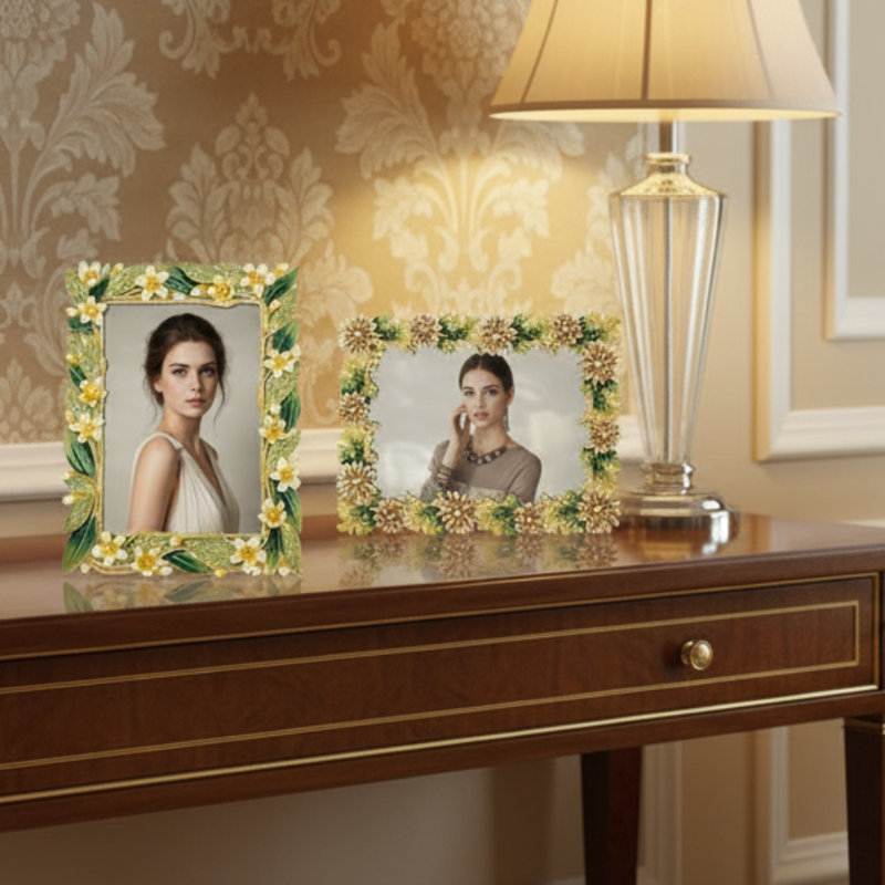 Floret Metal Picture Frame