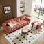 Canapé-lit modulaire convertible Marshmallow de style crème avec repose-pieds-101920500