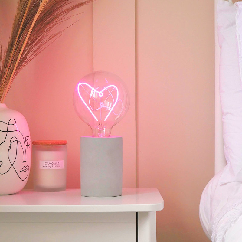 Pelcha Stone Desk Lamp, Pink