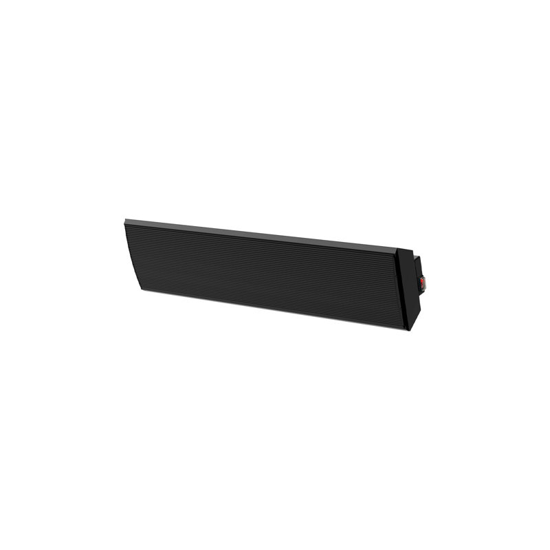 Chaufferette infrarouge murale / plafonnier Wexstar Ultra 1500W noire avec interrupteur marche / arrêt, Noir