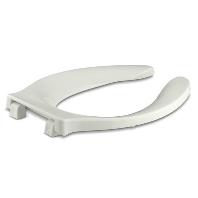 Stronghold Elongated Toilet Seat with Integrated Handle and Self-Sustaining Check Hinge