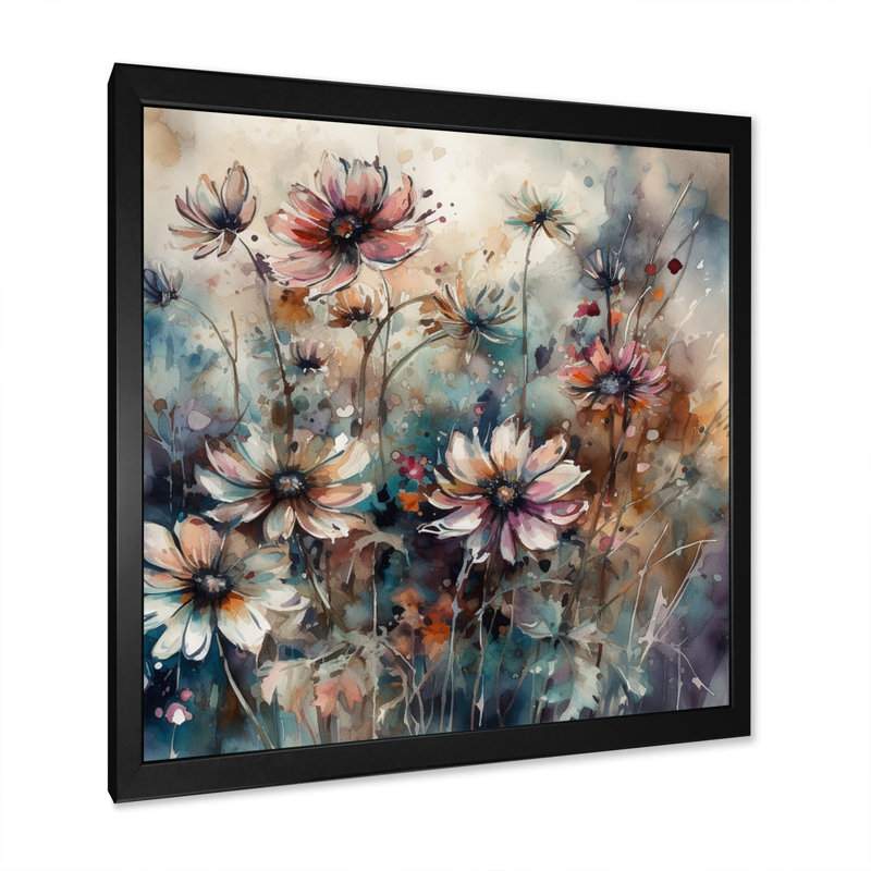 Rudee Daisy Tranquility sur impression sur toile, Cadre photo noir, H 16 po x l 16 po x P 1 po