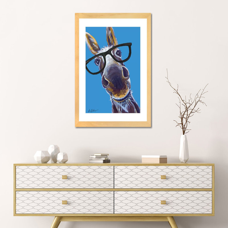 Reproduction d’art par hippie Hound studios-impression, Toile avec cadre en bois beige, Blanc, H 24 po x l 16 po x P 1 po