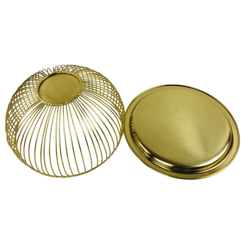 Griggs Metal Decorative Bowl 3, Gold