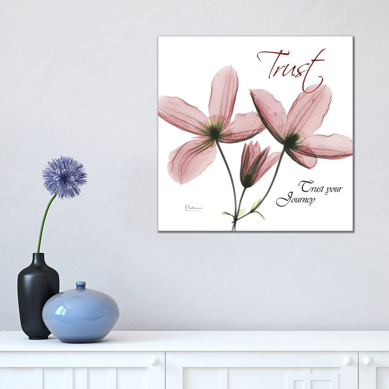 Journey Clematis by Albert Koetsier - Wrapped Canvas Print, 45.72cm H x 45.72cm W x 1.91cm D