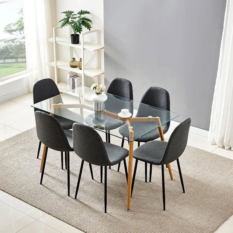 Ensemble repas 6 personnes Cavallaro, Gris