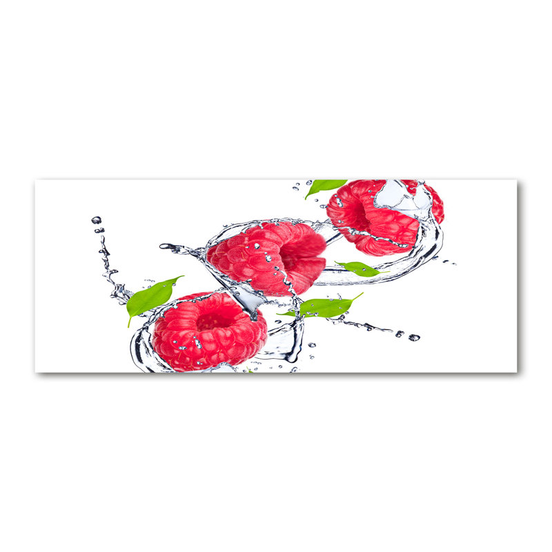 Raspberry And Water - Wrapped Canvas Print