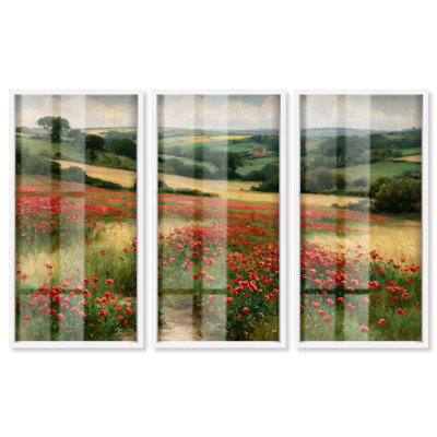 Cabezas à motif d'ombres roses par Art Remedy, lot de 3