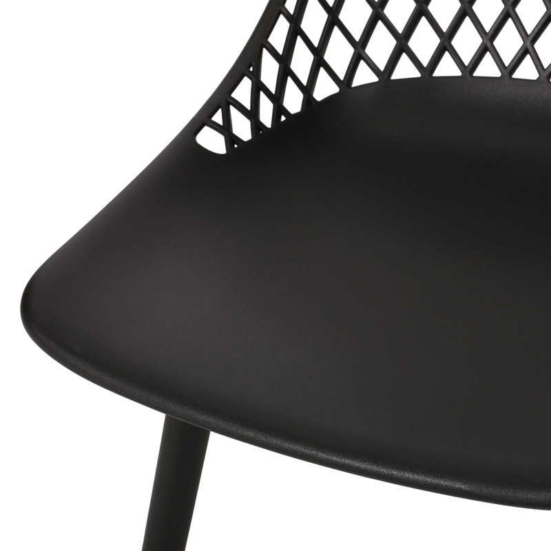 Chaise moderne Lily, Noir