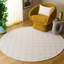 Tapis ivoire en laine / coton tissé à la main Natura 785-1738490923