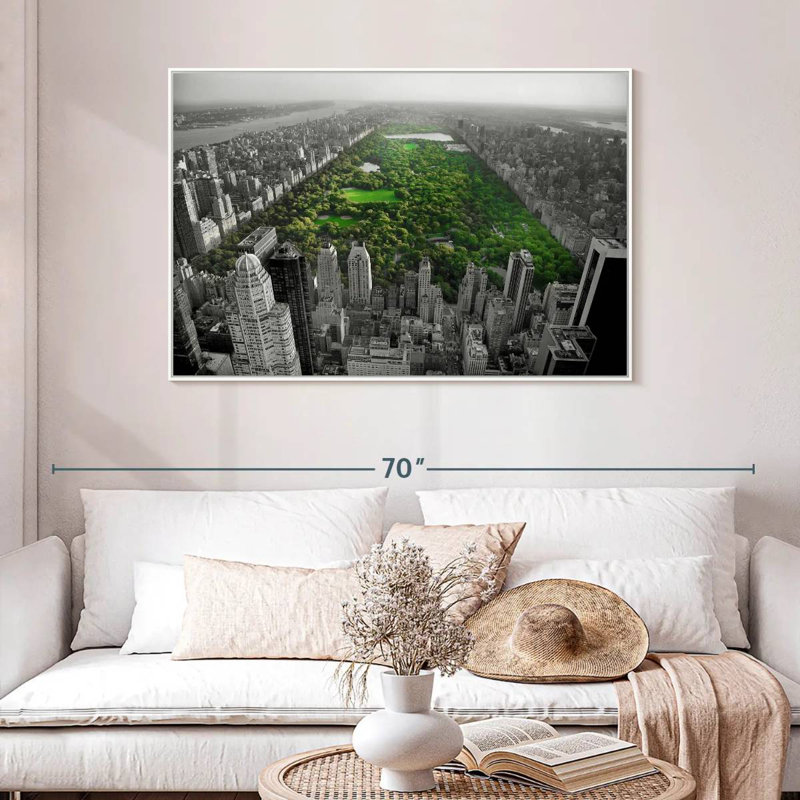 Central Park Pop, Floating Frame White, 46" X 31"