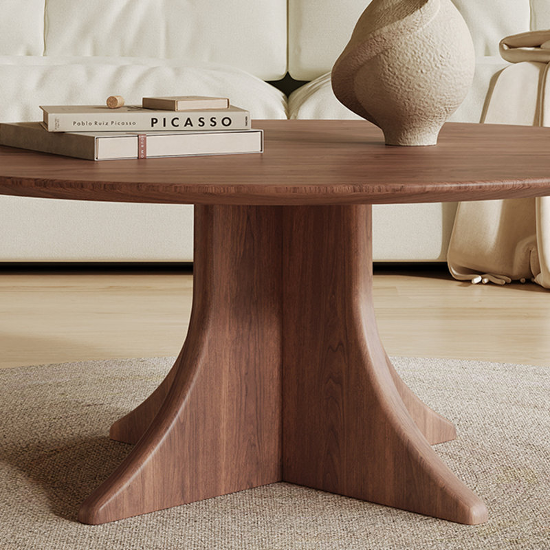 Mid-ancient style light luxury walnut tea table