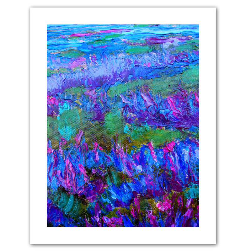 Bunyon StaticeFying by Susi Franco Painting on Canvas, 10" H x 8" W x 2" D, White Floater Frame