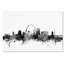 « st louis missouri horizon b&w », impression sur toile tendue-18234559
