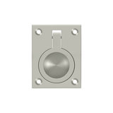Deltana FRP25CR003 Flush Ring Pull, 2-1/2" x 1-7/8" in PVD Polished Brass