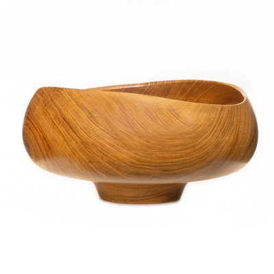 Curved Hachi Serving Bowl with Stand