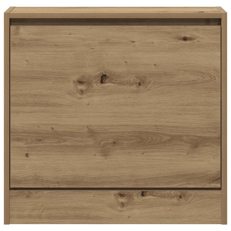 Shoe Cabinet 60 X 21 X 57 Cm Engineered Wood, Artisan Oak